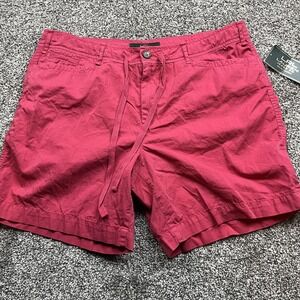 LRL Lauren Jeans‎ Co Ralph Lauren Shorts Womens 14 Pink Cotton Drawstring Casual